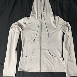 Light Gray Zip-Up Hoodie